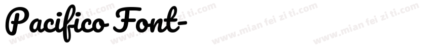 Pacifico Font字体转换